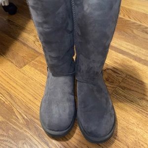 Tall grey UGG boots